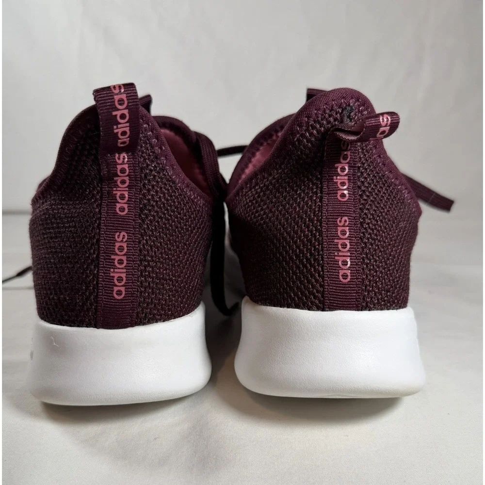 Adidas Cloudfoam Pure Burgundy Womens 9.5 Comfort Walking Lightweight B43675 - Picture 3 of 6
